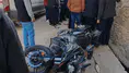 Sarıveliler’de korkutan kaza! Motosiklet devrildi: Sürücü yaralı