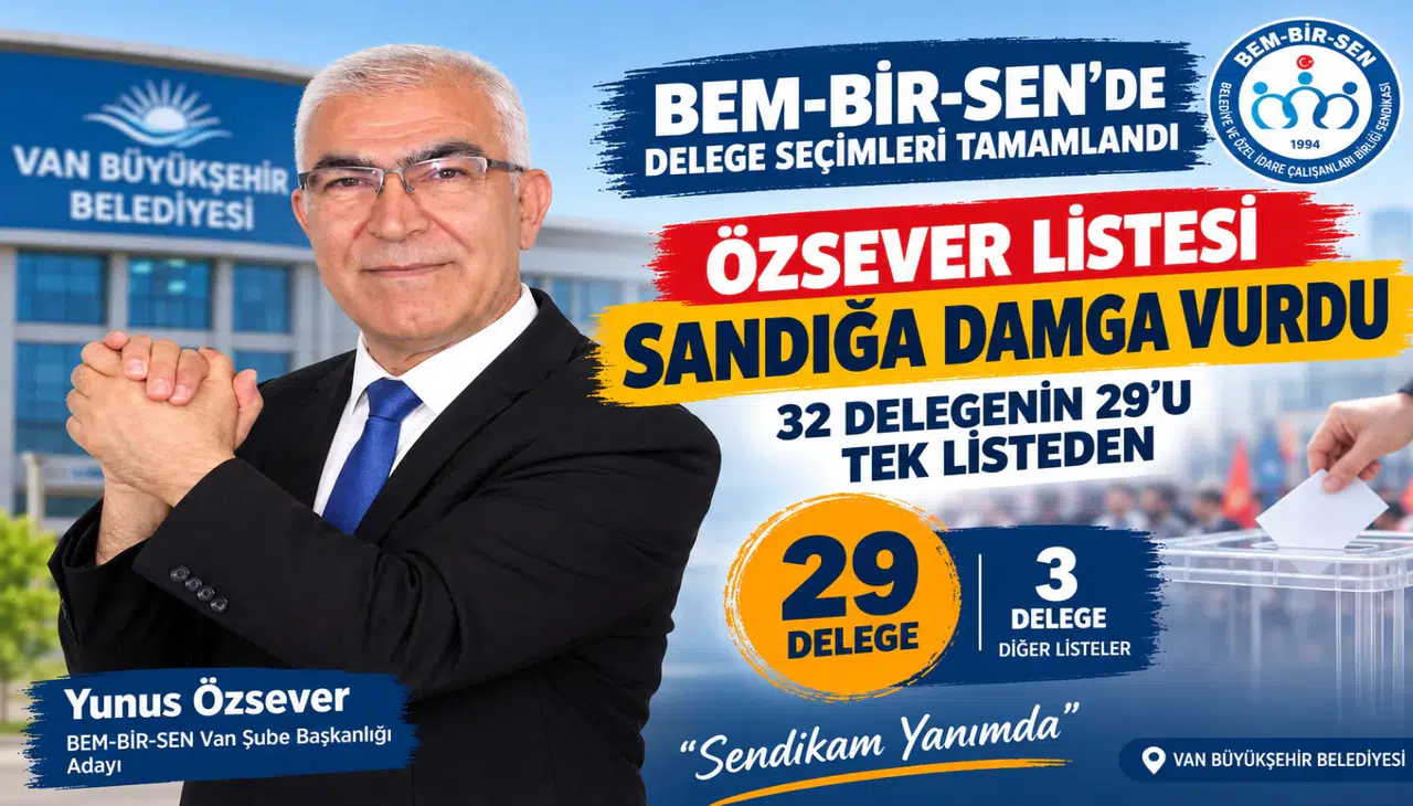 Özsever Listesi Sandığa Damga Vurdu: 32 Delegenin 29’u Tek Listeden