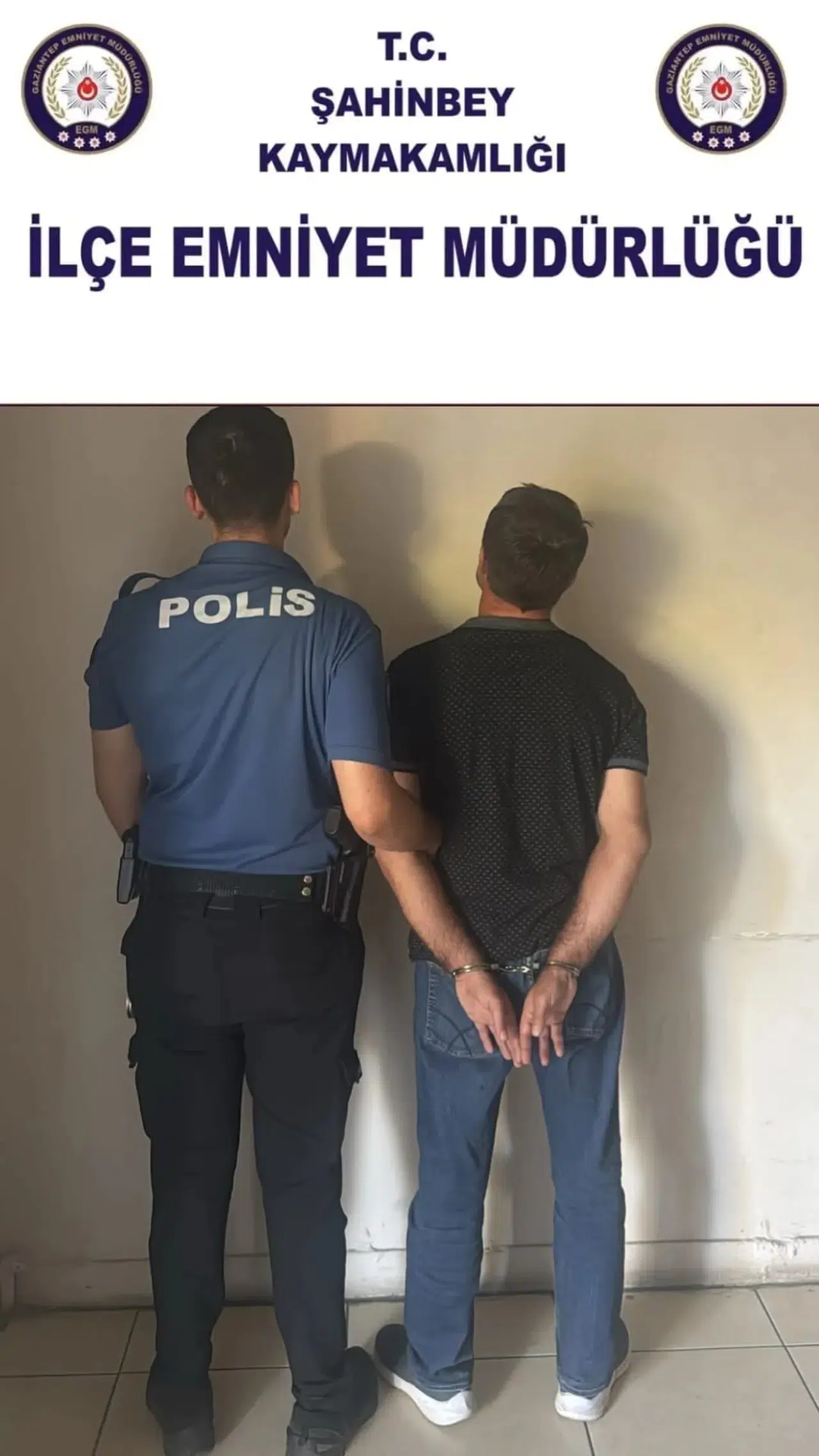 Gaziantep'te Polisten Kaçamadı 18 Yıl Cezası Bulunan Firari Yakalandı