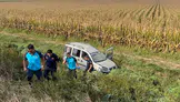 Aydın’da korkutan görüntü: Araç tarlaya uçtu, kimse bulunamadı
