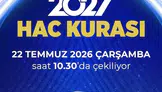 2027 Yılı Hac Kurası Yarın Çekilecek