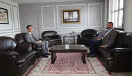 Akıncılar Kaymakamı Faruk Karababa’dan Koyulhisar Kaymakamı Yunus Emre Yıldız’a Ziyaret