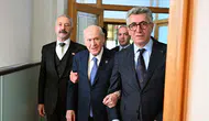 MHP Genel Merkezi'nde Sarallar ve Şahinler Aileleri Buluştu
