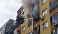 7 katlı apartmanda korku dolu anlar! 5. kattaki daire alevlere teslim oldu