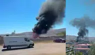 Sivas’ta Asfalt Tesisinde Tanker Yangını: Gökyüzü Dumana Büründü