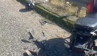 Adıyaman'da Feci Çarpışma! Motosiklet Sürücüsü Hastanelik Oldu