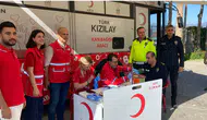 Gaziantep’te Polislerden Türk Kızılay’a Anlamlı Kan Bağışı