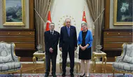 Aziz Sancar ve Eşi Gwen Boles Sancar Cumhurbaşkanlığı Külliyesi'nde
