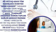 Gürün’de Ücretsiz Mobil Mamografi Taraması Başlıyor