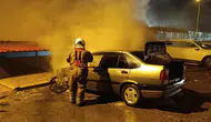 İskenderun’da Otomobilde Yangın Paniği