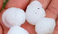 Siverek’te Korkutan Dolu Yağışı Kameralara Yansıdı