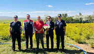 Kaymakam Koca, Tatlıcak Mezrası’ndaki Şakayık Bahçesini İnceledi