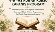 Gemerek’te 4-6 Yaş Kur’an Kursu Kapanış Programı Düzenleniyor
