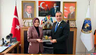 Akıncılar Kaymakamı Mürüvvet Yücel’den Belediye Başkanı Sevinç’e Veda Ziyareti