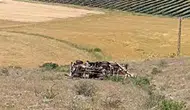 Sivas-Tokat Yolunda İş Makinesi Kazası! Sondaj Aracı Devrildi