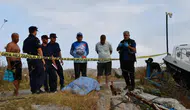 Denize düşen adamın çırpınarak can verdiği anlar görüntülendi