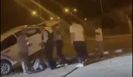 Batman’da Akılalmaz Kaza! Otomobil Beton Kaidede Asılı Kaldı