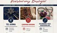 Sivas'ta Geleneksel El Sanatları Kursları Başlıyor