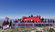 15 Temmuz Şehitleri İçin Yıldız Dağı'na Anlamlı Tırmanış