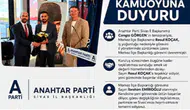 Anahtar Parti Sivas Merkez İlçe Başkanlığı'nda Görev Değişimi