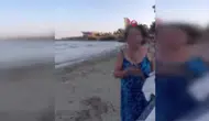 Plajda Skandal Görüntüler! Anne ve Kıza Öyle Bir Saldırdı Ki Herkes...