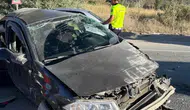 Sivas-Erzincan Karayolunda Otomobil Takla Attı