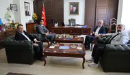 Kangal’da Yerel Yönetim ve Basın Temsilcilerinden Kaymakam Yıldırım’a Ziyaret