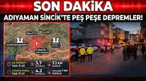 Adıyaman’da korkutan sarsıntılar: 3.7 ve 4.2