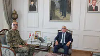 Sivas’ın Yeni Tugay Komutanı Coşar, Vali Şimşek’i Ziyaret Etti