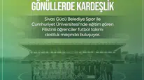 Sivas’ta Dostluk Maçı Heyecanı: Sivas Gücü Belediyespor Filistinli Öğrencilerle Buluşacak