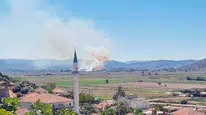 Milas’ta Sazlık ve Otluk Alanda Çıkan Yangın Kontrol Altında