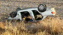 Sultanşehir Bulvarı’nda Otomobil Takla Attı