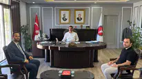 Koyulhisar’da Yeni Müftü Ali Şahin’den Kaymakam Yıldız’a Ziyaret