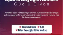Sivas’ta Amatör Spor Haftası Buluşması Düzenlenecek