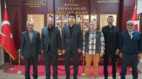 Kangal’da Muhtarlar Günü Dolayısıyla Kaymakam Yıldırım’a Ziyaret