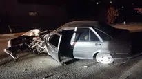Sivas’ta aydınlatma direğine çarpan otomobilin sürücüsü yaralandı