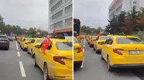 Taksicilerden Martı TAG Protestosu! İstanbul'da Trafik Aksadı
