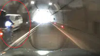 Ordu-Sivas Yolunda Motosiklet Sürücüsünden Tehlikeli Hareketler!