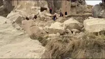 Nevşehir Göreme Açık Hava Müzesi Girişinde Peribacası Çöktü