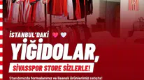 İstanbul’daki Yiğidolar için Sivasspor Store standı açıldı