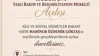 Gemerek Huzurevi ve Yaşlı Bakım Merkezi Hizmete Açılıyor