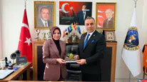 Akıncılar Kaymakamı Mürüvvet Yücel’den Belediye Başkanı Sevinç’e Veda Ziyareti