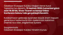 Sivasspor’da Olağan Genel Kurul Heyecanı Sürüyor