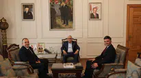 Sivas'ta Banka Müdürlerinden Vali Şimşek'e Ziyaret