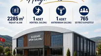 Suşehri'ne 765 Seyirci Kapasiteli Modern Spor Salonu Yapılıyor