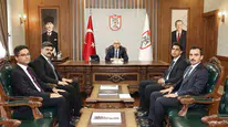 Kangal Kaymakamı Yıldırım, Vali Şimşek'i Ziyaret Etti