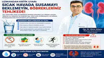 Uzmandan Kritik Uyarı: Sıcak Havada Susamayı Beklemeyin, Böbrekleriniz Tehlikede