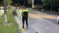 Sivas'ta Motosiklet ile Elektrikli Bisiklet Çarpıştı
