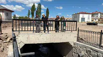 Ulaş Acıyurt Köyü’nde Taşkın Koruma Tesisi Çalışmaları İncelendi