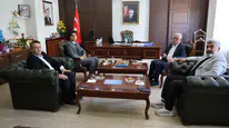 Kangal’da Yerel Yönetim ve Basın Temsilcilerinden Kaymakam Yıldırım’a Ziyaret